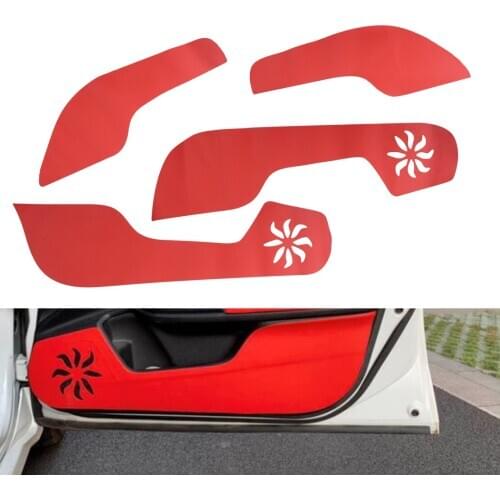 Car Styling Red Door Anti Kick Pad Cover Trim Film Sticker fit for Honda Civic 10th 2016 2017 2018 2019 2020