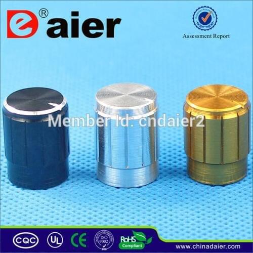 C15*17 DAIER Aluminum Skirted Knob With Plastic Insert Amp Knobs