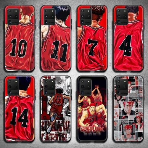Anime Comic Slam Dunk Sakuragi Kaede Rukawa Phone Case For Samsung Galaxy S21 Plus Ultra S20 FE M11 S8 S9 plus S10 5G lite 2020