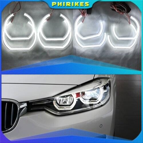 For BMW 3 Series E90 E92 E93 M3 Coupe and cabriolet 2007-2013 Car styling High Quality DTM Style White Crystal LED angel eyes