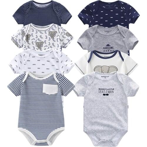 Fetchmous Bodysuit With Short Sleeves For Babies