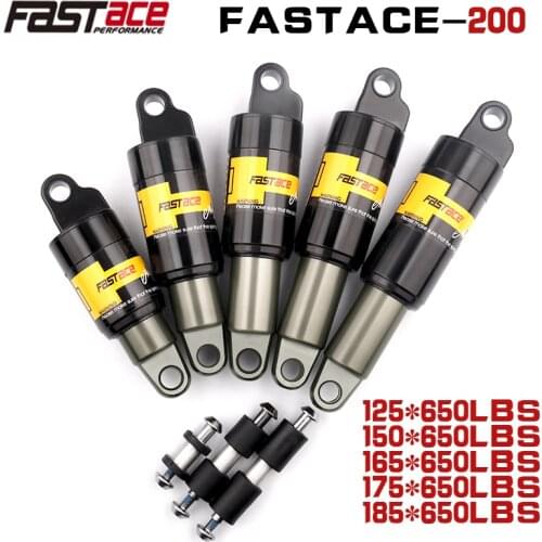 FASTACE Mountain bicycle Rear Shocks 125 /150/ 165/ 175 / 185mm 550 lbs Aluminum alloy Oil Spring Shock for e-bike Snow Bike