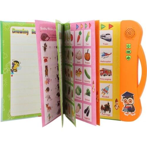 English Language Reading Book Learning E-book for Children Interactive Voice Reading Machine early Educational Toys Kids Gifts