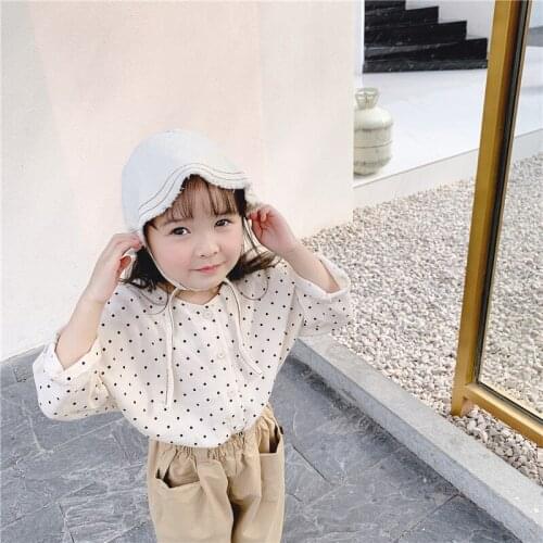 Spring Baby Boys Girls Cartoon Blouse Clothes Fashion Cotton Long Sleeve Base Shirt Clothing Kid Cute Round Neck Shirt Tops