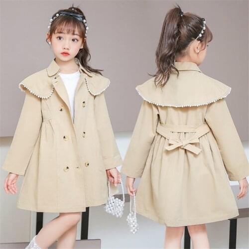 Spring Autumn Jacket For Girls Coat Teenage Children Outerwear Girls Clothes Raincoat Windbreaker 4 6 8 10 12 14 Year