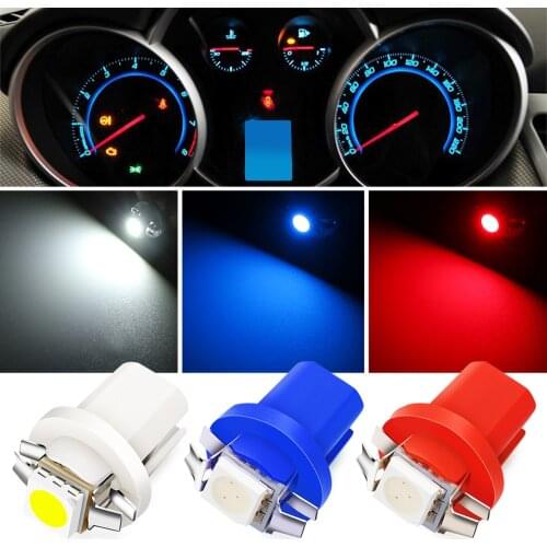 10PCS T5 B8.5D 509T B8.5 Smd LED Car Instrument Light Bulb for Volkswagen Golf 4 5 6 Passat B5 B6 B7 seat leon ibiza volvo xc60