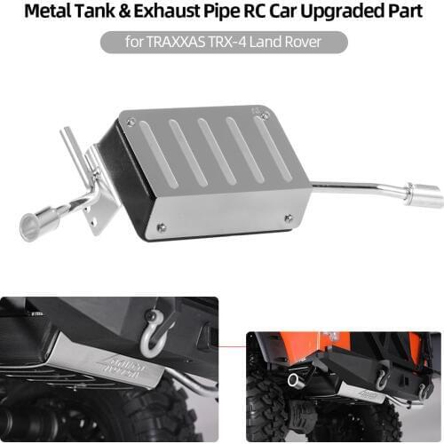 Metal Tank + Exhaust Pipe RC Car Upgraded Part for TRAXXAS Land Rover Accessoreis
