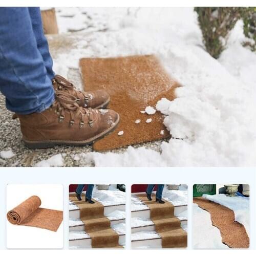 Multi-purpose Hanging Basket Mat Anti-slip Carpet Natural Coconut Palm Silk Floor Mat Coconut Silk Snow Ice Mat Gardern Decor