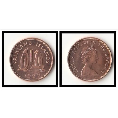 Falkland Islands 1 Penny America Coins Decor New Original Coin UNC Commemorative Edition 100% Real