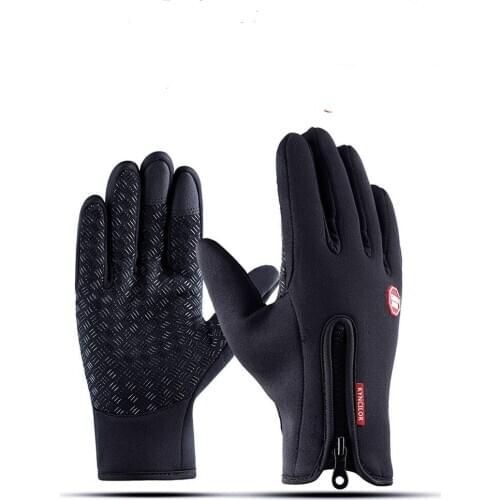 NEW Outdoor winter cycling anti-splashing sports touch screen warm gloves climbing skiing mens women skiing cycling full finger