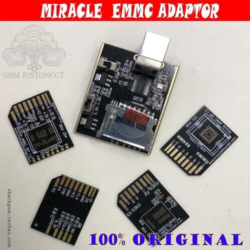 2020 NEW ORIGINAL MIRACLE eMMC Plus Tool / Miracle eMMC adapter 5 IN 1 for Bga 153,221,254 plate