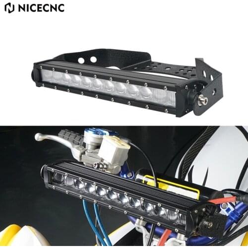 NiceCNC ATV 60W 5200 Lumens 13.5 Inch Front Headlight With Mounting Brackets For Yamaha Banshee 350 RAPTOR 700 700R 125 250 350