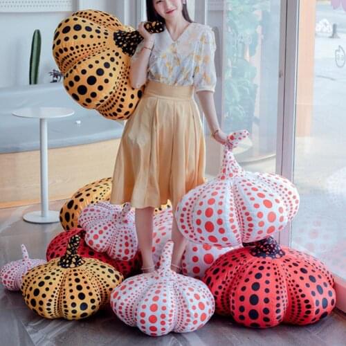 Halloween Pumpkin Shaped Pillow Elastic Cotton Halloween Strong Flexibility Plush Doll for Relax Doll Decoration Room Funny Toy