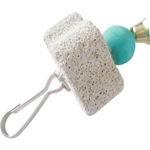 Parrot Mouth Grinding Stone Molars Stone Hanging String Chewing Toy For Birds Drop Ship