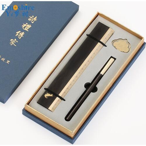 New High Quality Luxury Roller Ball Pen Best Ballpoint Pen Box Papeleria Business Gift Office Supplies Refills Bookmark P494