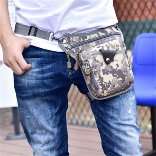 Men Moto Backpack Fashion Nylon Motobike Waist Leg Bags For Hiking Cycling Work Travel Motorcycle Bags