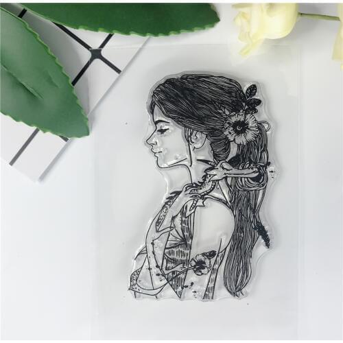 Beautiful Woman Fairy Silicone Clear Stamps For DIY Scrapbooking/New 2019 Card Making Bullet Journal Sentiment Sweet Stamp 712