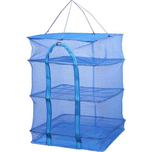 1pc Folding Drying Net Multi-Function Drying Vegetable Fish Hanging Mesh Thickened Fish Net Fruit Vegetable Net