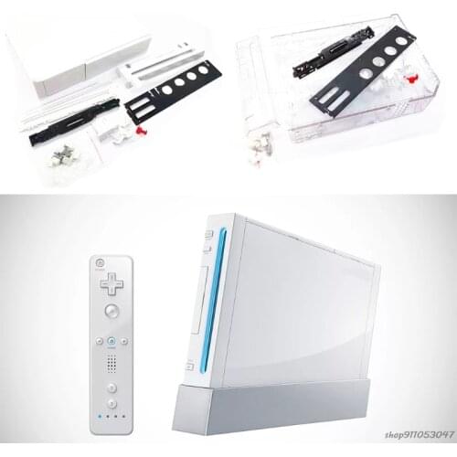 Replacement Case Cover Housing Shell For Wii Full Host Shell Crystal Colors Case Housing For Wii Console A10 21 Wholesales