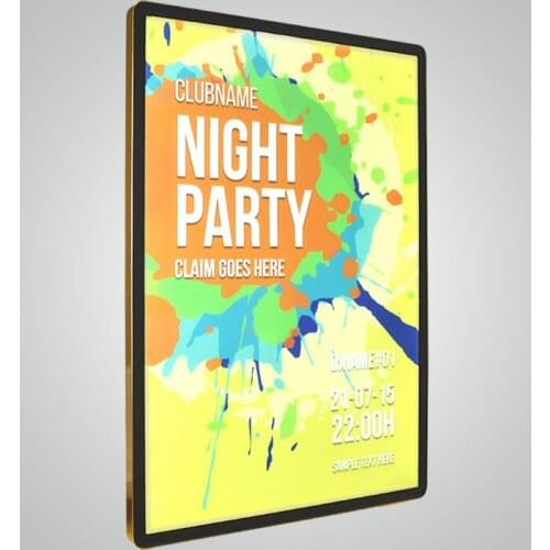 Diy light sign wall mount led light box advertising led sandwich board light