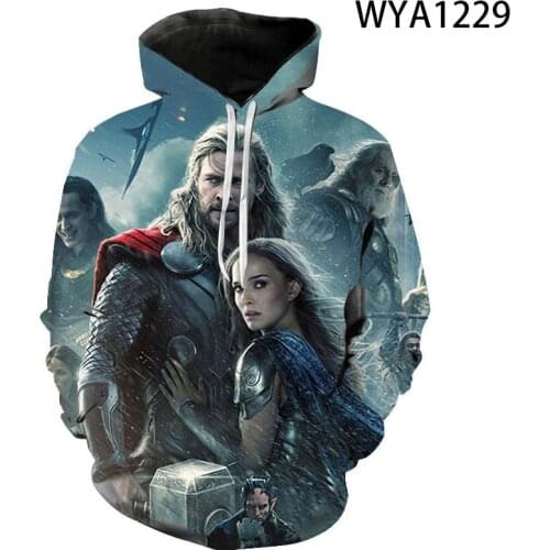 Movie 3D Printed Spring Fall Sweatshirt Thunder Men Women Children Hoodies Long Sleeve Fashion Boy Girl Kids Streetwear Tops