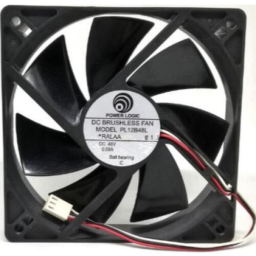 POWER LOGIC 12025 PL12B48L DC48V 0.08A 12CM three-wire silent fan