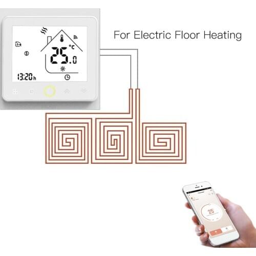 Intelligent Thermostat Programmable Temperature Controller ZigBee APP Remote Control Compatible with Google Home Voice Control