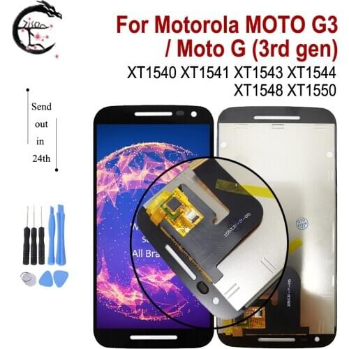 5.0" LCD For Motorola G3 Display Moto G 3rd gen Screen Touch Sensor Digitizer XT1540 XT1541 XT1543 XT1544 XT1548 XT1550 Assembly