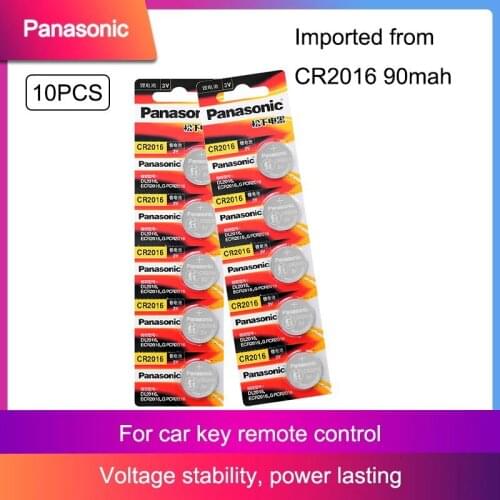 10pcs CR2016 CR 2016 BR2016 DL2016 LM2016 KCR2016 ECR2016 Panasonic button 3v battery control toy car lithium battery watch