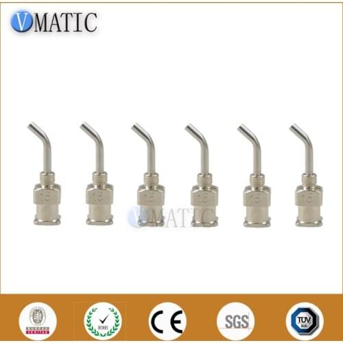 High Quality 12Pcs 1/2'' Inch 15G 45 Degree Bent Stainless Steel Dispensing Needle