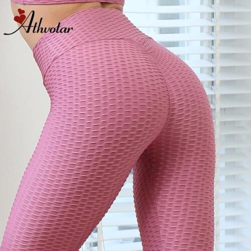 2/3Pcs Sport Leggings Wholesale Women Gym High Waist Push Up Leggings Bubble Jacquard Scrunch Butt Yoga Pants Jogging Femme
