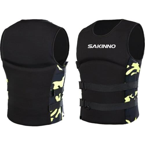 2021 Adult Life Vest Buoyancy Swimming Boating Skiing Drifting Vest Survival Suit Neoprene Life Jacket for Adult Children S -XXL