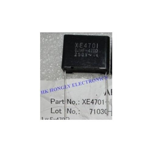 5PCS XE4701 0.1UF 470R 470 OHM 250V P=20.5MM FILM CAPACITOR