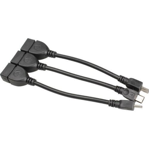 A Ausuky 3Pcs Micro USB Host OTG Cable for Samsung Galaxy S3 HTC MP3 MP4 Tablet PC New -15