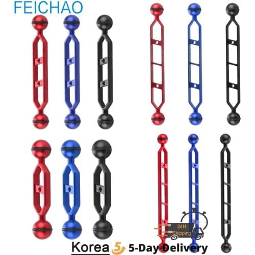 Aluminum Joint Diving Dual Ball Lighting Arm Bracket Holder Camera Mount Clamp For Diving Underwater Photography Accessory