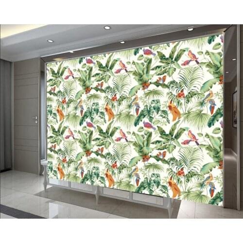 Beibehang Custom Southeast asia bird plant Landscape Fresco wallpaper Living Room bedroom furniture Art wall papers home decor