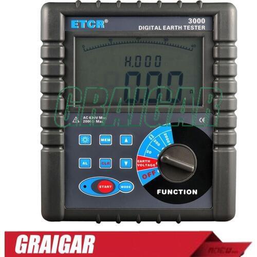 Free Shipping ETCR3000 Digital Earth Resistance Tester