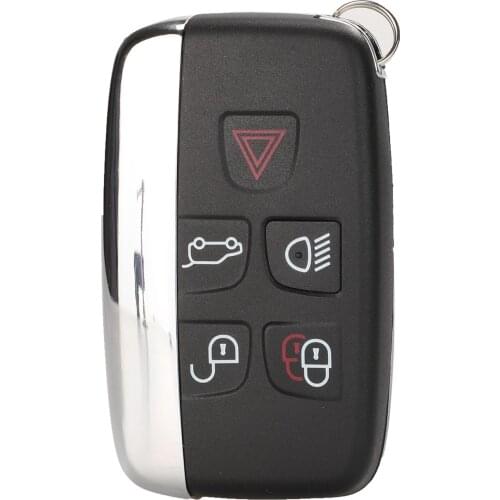 Bilchave 5 Buttons Remote Car Key Shell For Land Rover XE XFL Et Jaguar Freelander Key Case With Uncut Blade Replacement