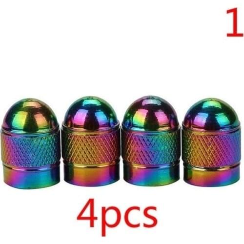 2PCS/3PCS/4PCS Neon Lights Color Aluminum Car Tire Valve Caps Car Truck Air Port Cover Tire Rim Valve Wheel Wheel Stem Cap Gift