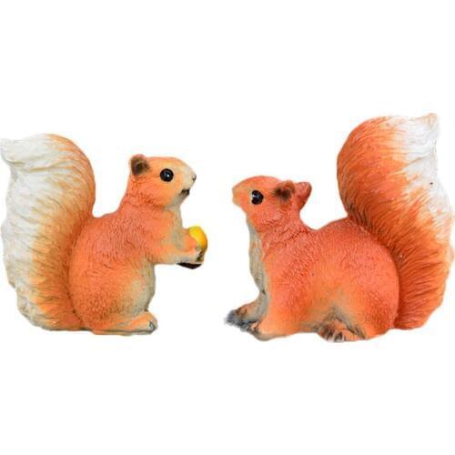 Creative Gardening Animal Active Figure Model Mini Simulated Squirrel Animal Ornament Squirrel Yard Garden Decoration