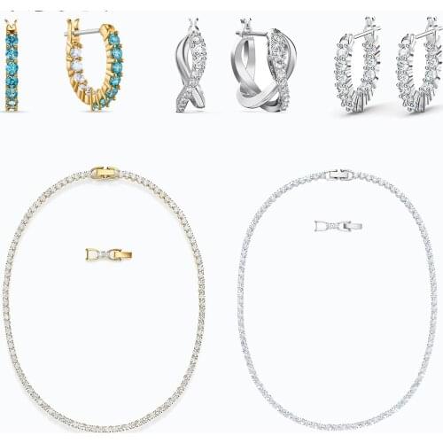 Fashion Jewelry Original Exquisite Luxury Golden Semicircle Metal Crystal Necklace Romantic Proposal Marriage Party Jewelry