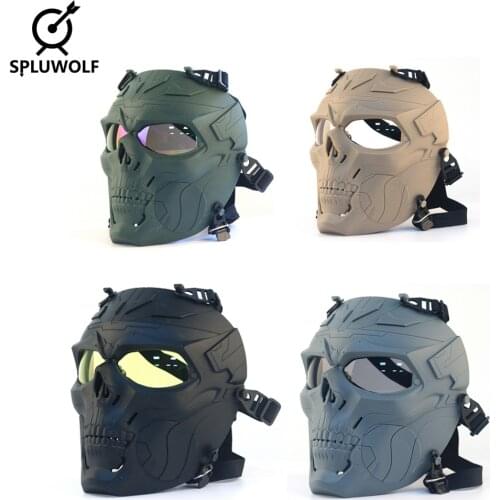 New Military Tactical Paintball Mask Full Face Protective Mask Hunting Airsoft Faceshield Cover