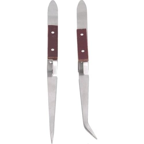 Stainless Steel Cross Locking Lock Tweezers Self Closing Jewelry Soldering Craft Repair Hand Tool Corrosion Resistant New