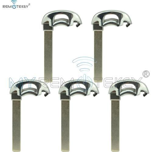 Remtekey 5pcs 13590048 New Uncut Smart Remote PROX Emergency Key Insert blade HU100 for Chevrolet HYQ4AA HYQ4EA