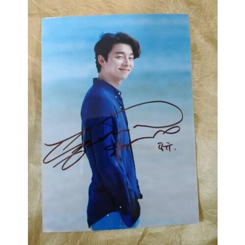Hand signed Gong Yoo autographed photo 5*7 K-POP free shipping 092020F