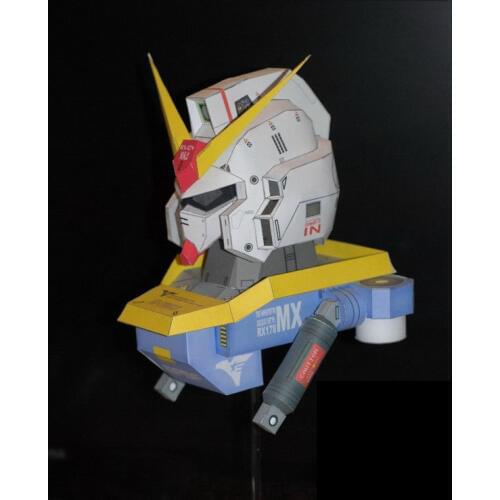 Gundam bust Rx-178 Mk2 Avatar 3D paper model DIY