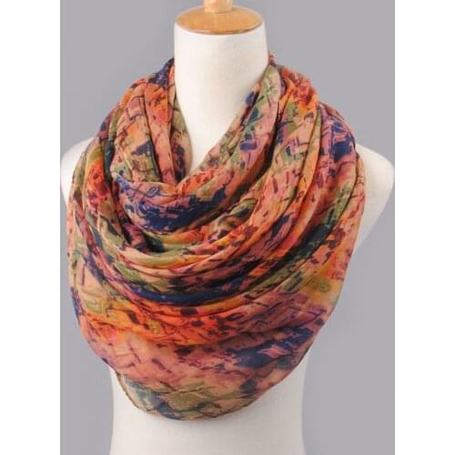 2020 high quality WOMAN SCARF cotton voile polyester scarves solid warm autumn and winter scarf shawl printed drop shipping