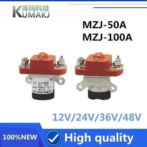 1PCS 100%Original New DC contactor MZJ-50A MZJ 50A MZJ-100A MZJ 100A 12V 24V 36V 48V 60V 120V Forklift Truck Power Relays
