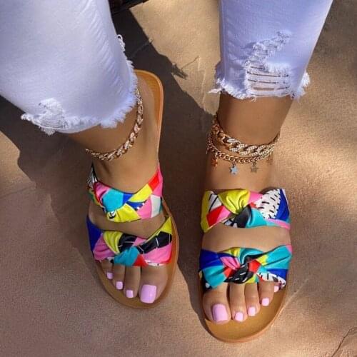 2021 Summer Womens Flat Sandals Outdoor Open Toe Sexy Slippers Fashion Casual Beach Shoes Plus Size