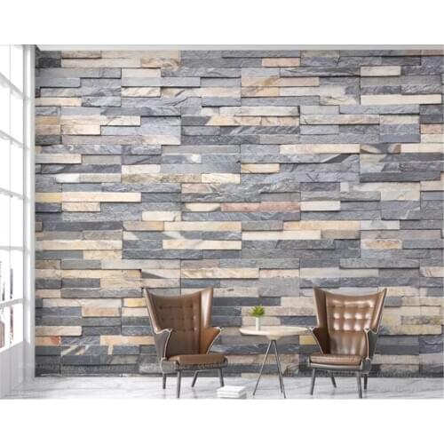 Beibehang 3D living room wallpaper home interior brick wall beige European minimalist background wall wall papers home decor